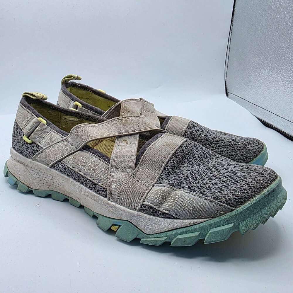 Timberland Garrison Trail Women Size 8.5 Grey Turquoise Slip On Sandals Sneakers